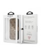 Guess iPhone 13 Pro Max Tasche Book Case 4G Big Metal Logo Braun