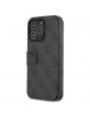 Guess iPhone 13 Pro Max Tasche Book Case 4G Big Metal Logo Grau