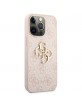 Guess iPhone 13 Pro Hülle Case Cover 4G Big Metal Logo Rosa