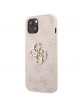 Guess iPhone 13 Hülle Case Cover 4G Big Metal Logo Rosa