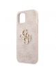 Guess iPhone 13 Hülle Case Cover 4G Big Metal Logo Rosa
