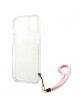 Guess iPhone 13 mini Case Cover camo strap pink