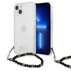 Guess iPhone 13 mini Hülle Case Cover Transparent Schwarze Perle