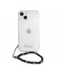 Guess iPhone 13 mini Hülle Case Cover Transparent Schwarze Perle