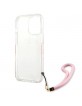 Guess iPhone 13 Pro Max Case Cover Camo Strap Pink