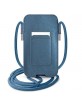 Guess universal shoulder bag iPhone 6.1 Blue Saffiano Stripe