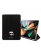 Karl Lagerfeld iPad 11 Pro 2021 Tasche Book Case Cover Saffiano Head Schwarz