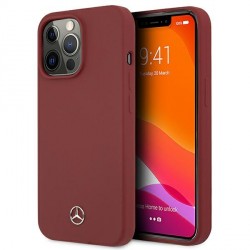 Mercedes iPhone 13 Pro Case Cover Silicone Line Red