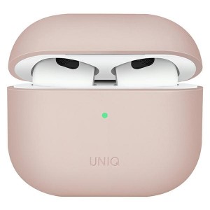 UNIQ AirPods 3 Hülle Case Cover Lino Hybrid Silikon Rosa