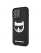 Karl Lagerfeld iPhone 13 Pro Case Cover 3D Rubber Choupette Black