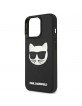 Karl Lagerfeld iPhone 13 Pro Case Cover 3D Rubber Choupette Black