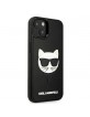 Karl Lagerfeld iPhone 13 mini Hülle Case 3D Rubber Choupette Schwarz