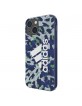 Adidas iPhone 13 mini OR Snap Hülle Case Cover Leopard Blau