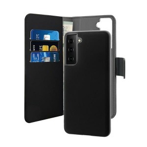 Puro Samsung S21 FE Wallet Book mobile phone case + case 2in1 black