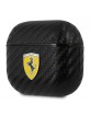 Ferrari AirPods 3 Hülle Case Cover On Track Carbon Schwarz