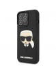 Karl Lagerfeld iPhone 13 Pro Ikonik 3D Rubber Case Black