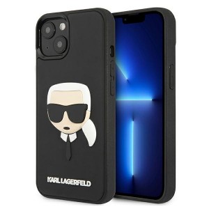 Karl Lagerfeld iPhone 13 mini Ikonik 3D Rubber Hülle Case Schwarz