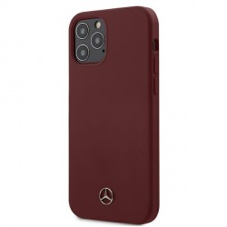Mercedes iPhone 12 / 12 Pro Silicone Line Hülle Case Cover Rot