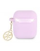 Guess AirPods 1 / 2 Case Cover Silicone Charm 4G Purple