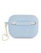 Guess AirPods Pro Case Cover Silicone Charm Heart Blue