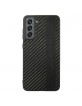 AMG Samsung S21 FE Hülle Case Carbon Stripe & Embossed Schwarz