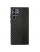 AMG Samsung S22 Ultra Hülle Case Carbon Stripe & Embossed Schwarz