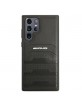 AMG Samsung S22 Ultra Cover Case Genuine Leather Debossed Black