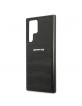 AMG Samsung S22 Ultra Cover Case Genuine Leather Debossed Black