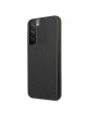 AMG Samsung S22 Plus Cover Case Carbon Stripe & Embossed Black