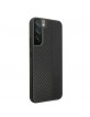 AMG Samsung S22 Plus Cover Case Carbon Stripe & Embossed Black
