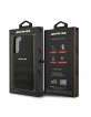 AMG Samsung S22 Plus Case Genuine Leather Debossed Black