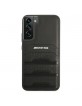 AMG Samsung S22 Cover Case Genuine Leather Debossed Black