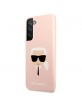 Karl Lagerfeld Samsung S22 Plus Case Silicone Karl`s Head Pink