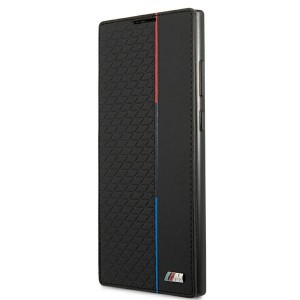 BMW Samsung S22 Ultra Case M Triangles Carbon Book Cover Black