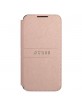 GUESS Samsung S22 Plus Tasche Saffiano Stripes Book Case Rosa