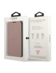 GUESS Samsung S22 Plus Tasche Saffiano Stripes Book Case Rosa