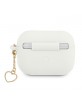 Guess AirPods Pro Case Cover Silicone Charm Heart White