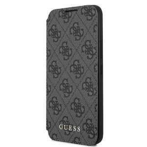 Guess Samsung S22 Plus Book Case Cover 4G Metal Gold Logo Gray