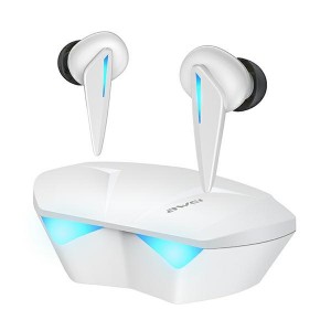 AWEI Bluetooth 5.0 T23 TWS + Charging Station Gamer Headphones White