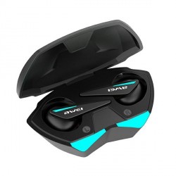 AWEI Bluetooth 5.0 T23 TWS + charging station Gamer Headphones Black