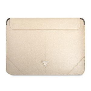 Guess Notebook / Tablet Sleeve 13, 14 Saffiano Triangle Logo Gold