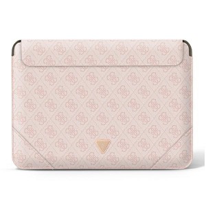 Guess Notebook / Tablet Hülle 16" 4G Uptown Triangle Logo Rosa