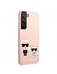 Karl Lagerfeld Samsung S22 Plus Case Silicone Karl & Choupette Pink