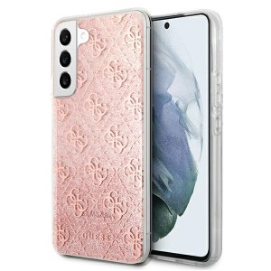 Guess Samsung S22 4G Glitter Case Cover Hülle Rosa