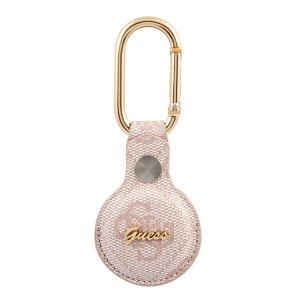 Guess AirTag Case Cover 4G Big Metal Logo Keychain Pink