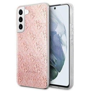 Guess Samsung S22 Plus 4G Glitter Case Cover Hülle Rosa