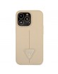 GUESS iPhone 13 Pro Case Cover Saffiano Triangle Gold