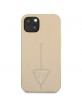 GUESS iPhone 13 Case Cover Saffiano Triangle Gold