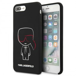 Karl Lagerfeld iPhone 8 Plus / 7 Plus Case Silicone Karl Ikonik Black