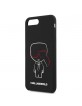 Karl Lagerfeld iPhone 8 Plus / 7 Plus Case Silicone Karl Ikonik Black